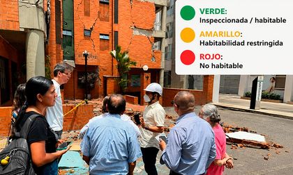Sismo en Cali: así funcionará el sistema de colores para identificar edificaciones afectadas y orientar a sus ocupantes