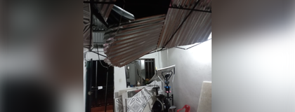 Imagen de  Fuerte vendaval afectó tres viviendas del corregimiento Jerusalén de Sonsón