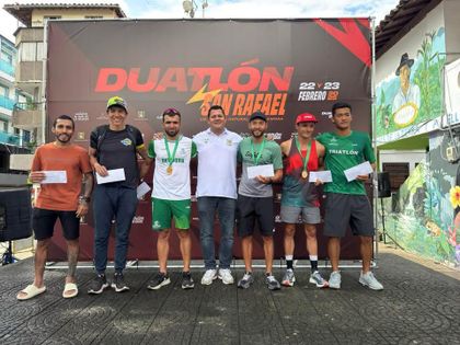 Imagen de  Más de 100 deportistas participaron en la primera Duatlón de San Rafael
