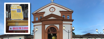Imagen de Iglesia de San Antonio de Pereira implementó código QR para las ofrendas