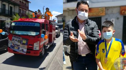 Imagen de Comunidad de Sonsón recibió a Juan Manuel Piñeros, campeón panamericano de tenis de mesa