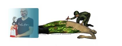 Imagen de  «Falsos positivos», la caricatura con la que un artista de Guarne ganó el Premio Nacional de Periodismo