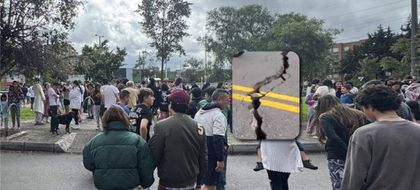 Imagen de  En video: Primeros daños por el temblor en Colombia. Hay techos caídos y vías agrietadas