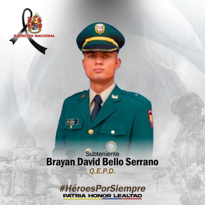 Imagen de  Con homicidio de subteniente en Anorí, van 55 uniformados asesinados por ilegales en Antioquia en menos de dos años