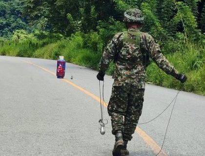 Imagen de Disidencias habrían instalado pipeta como señuelo para atentar a la Fuerza Pública con explosivos en San Andrés de Cuerquia
