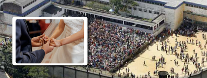Imagen de Él en la cárcel y ella en libertad: a pareja de novios no los han dejado casar