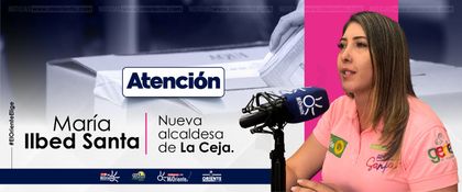 Imagen de Ilbed Santa, nueva alcaldesa de La Ceja