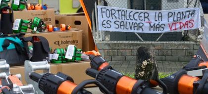 Imagen de  Tras manifestación de bomberos de Medellín, alcaldía les entregó dotación por 2 400 millones