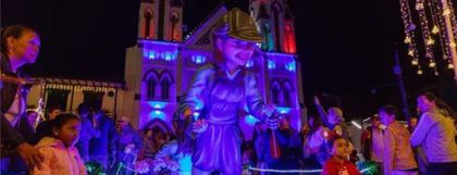 Imagen de  Falla técnica afectó el alumbrado navideño del parque principal de La Ceja