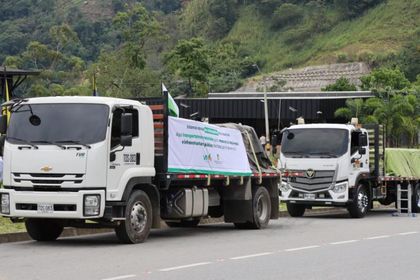 Imagen de  Suroeste antioqueño recibe 96 toneladas de materiales para reconstruir viviendas afectadas por el sismo