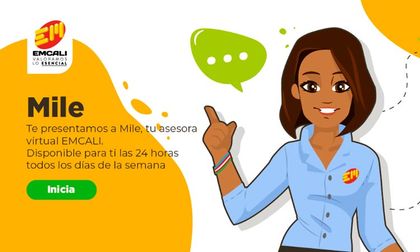 Mile, la asistente virtual de Emcali atiende 24 horas