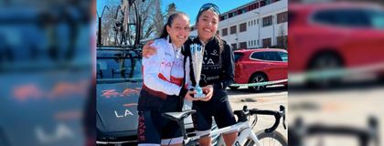 Imagen de  Primer reconocimiento para Katherin Montoya con el Zaaf Cycling de España