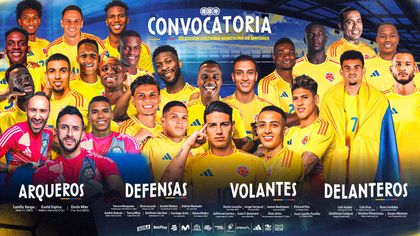 Imagen de  ¡Convocado Dayro Moreno! Estos son los 26 seleccionados por Colombia para enfrentar a Bolivia y Venezuela