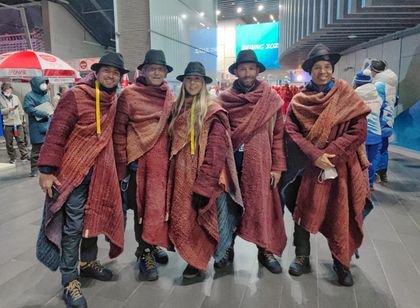 Imagen de  La carmelitana Laura Gómez desfiló en la inauguración de los Juegos Olímpicos de Invierno