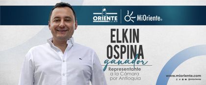Imagen de Con más de 35 mil votos, Elkin Ospina logró llegar a la Cámara de Representantes