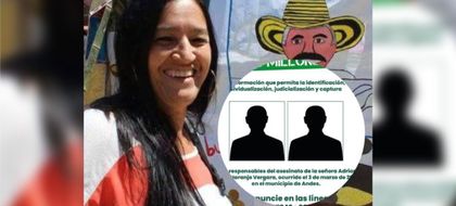 Imagen de  Gobernación pidió a testigos del homicidio de profesora en Andes entregar información sobre los asesinos, hay recompensa