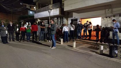 Imagen de  El Santuario encendió nuevas luminarias en la red de alumbrado público