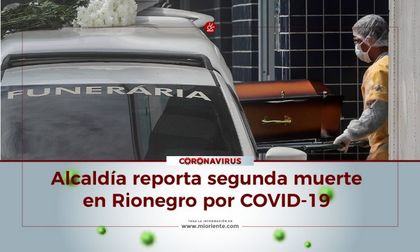 Imagen de ¡Atención! Fallece el segundo paciente por COVID-19 en Rionegro