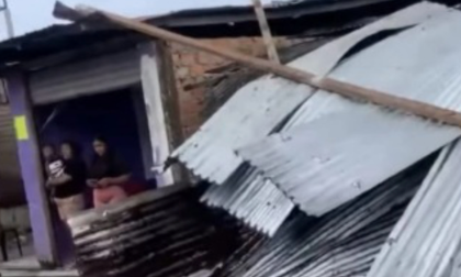 Fuertes vientos generan momentos de angustia en el barrio El Milenio