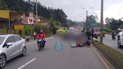 Imagen de Motociclista de 28 años falleció en accidente de tránsito en la Autopista Medellín-Bogotá