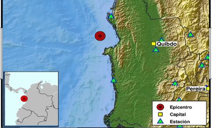 Tiembla otra vez en el Pacífico colombiano