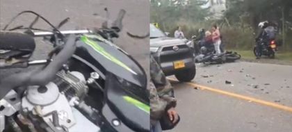 Imagen de Revelan identidad del motociclista que murió en accidente en la vía La Ceja-El Retiro