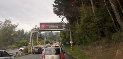 Imagen de  Paso restringido en la vía Las Palmas por siniestro vial